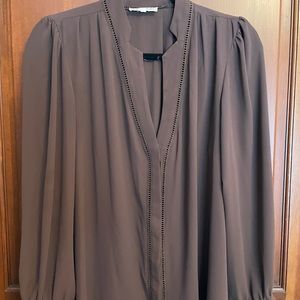Lynne chocolate brown blouse